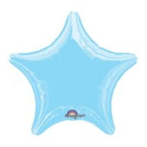 PEARL PASTEL BLUE Latex Column star balloons