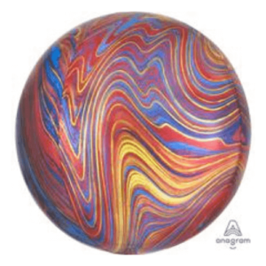 Colorful Marblez Foil Orbz Balloon for Centerpieces and Decorations in Brooklyn.