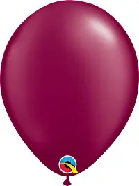 Chrome® Mauve Latex Balloon Color Chart, featuring a range of colors for creating stunning and colorful balloon designs.