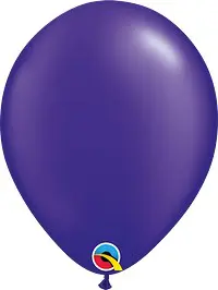 Chrome® Purple Latex Balloon Color Chart, featuring a range of colors for creating stunning and colorful balloon designs.
