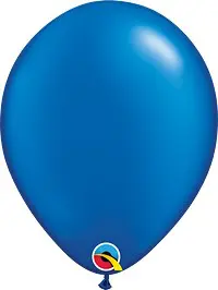 Chrome® Pearl Sapphire Blue Latex Balloon Color Chart, featuring a range of colors for creating stunning and colorful balloon designs.