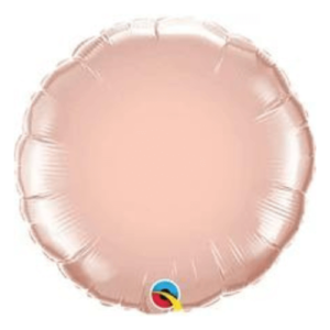Satin Luxe Rose Gold Latex Bouquet Round Circle Foil Mylar Balloons for Colorful Event Designs