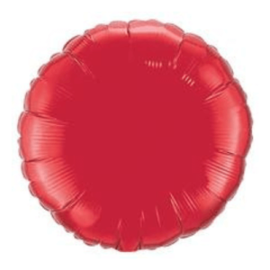 Satin Luxe Ruby Red Latex Arch Round Circle Foil Mylar Balloons for Parties and Events