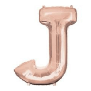 Balloons lane delivery in Staten Island a color rose gold Balloons letter J Anniversary for Centerpiece