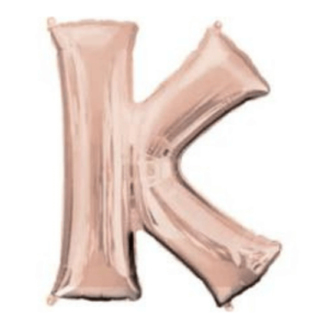 Balloons lane delivery in New Jersey a color rose gold Balloons letter K Baby shower for Piece