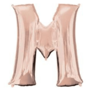 Balloons lane delivery in Manhattan a color rose gold Balloons letter M Birthday party for Arch
