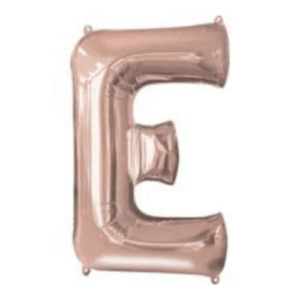 Balloons lane delivery in Manhattan a color rose gold Balloons letter E Baby shower for Centerpiece