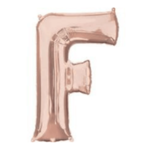 Balloons lane delivery in New york city a color rose gold Balloons letter F Bridal shower for piece