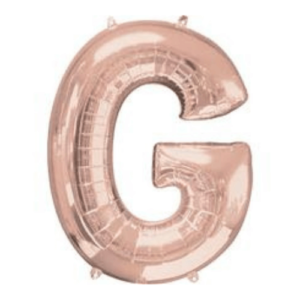 Balloons lane delivery in New york city a color rose gold Balloons letter G Event for bouquet