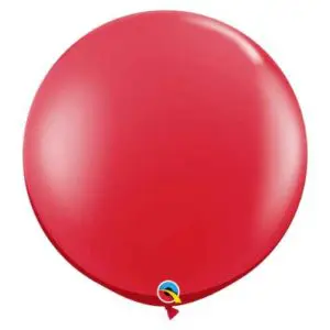 Ruby Red Qualatex balloon color chart to create multiple colorful designs for party decorations