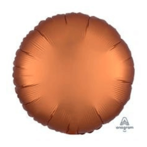 Satin Luxe Amber Latex Round Circle Foil Mylar Balloons for Parties and Events in NJ