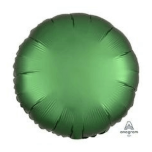 Satin Luxe Emerald Latex Round Circle Foil Mylar Balloons for Events in NYC