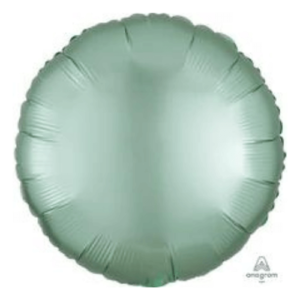 Satin Luxe Mint Green Latex Bouquet Round Circle Foil Mylar Balloons for Parties and Events