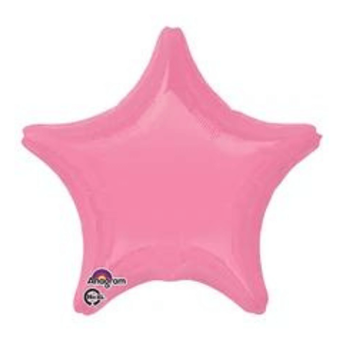 BRIGHT BUBBLE GUM PINK Latex Arch star round foil balloons
