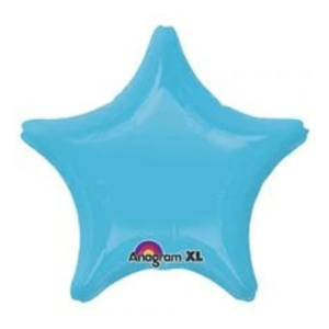 CARIBBEAN BLUE Latex Bouquet star round foil balloons
