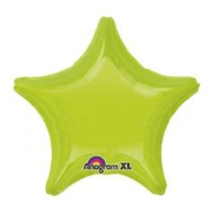 KIWI GREEN Latex Bouquet star round foil balloon