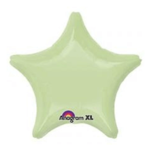 Balloons Lane uses colors LEAF GREEN Latex Column star round foil balloon to create colorful beautiful designs for your one-year-old birthday-party decorations-function