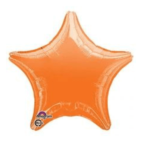 Balloons Lane uses colors METALLIC ORANGE Latex Bouquet star round foil balloon to create multiple beautiful designs for your one-year-old birthday -party decorations-function
