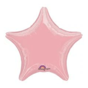 Balloons Lane uses colors METALLIC PEARL PASTEL PINK Latex Arch star round foil balloon to create multiple beautiful designs for your first birthday -party decorations-function