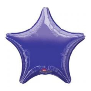 METALLIC PURPLE Latex Bouquet star round foil balloon