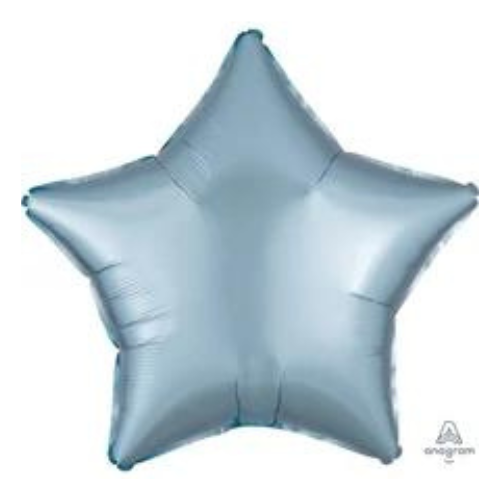 Balloons Lane uses colors SATIN LUXE PASTEL BLUE Latex Arch star round foil balloon to create multiple beautiful designs for your birthday -party decorations-function