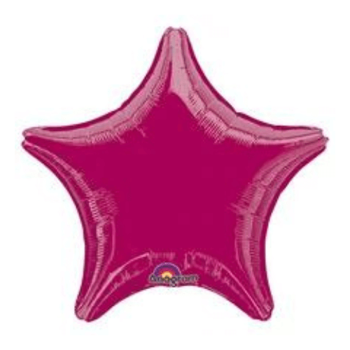 BURGUNDY Latex Centerpiece star round foil balloons to create colorful designs
