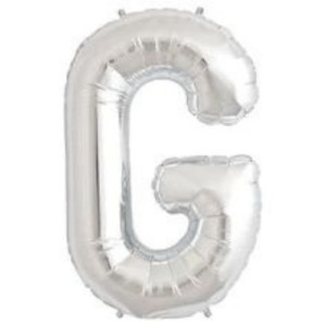 High-quality silver foil letter G balloons are perfect for business events and family celebrations.