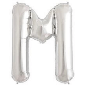 High-quality silver foil letter M balloons are perfect for business events and family celebrations.