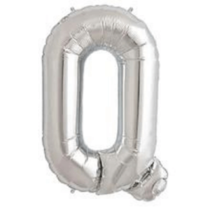 High-quality silver foil letter Q balloons are perfect for business events and family celebrations.