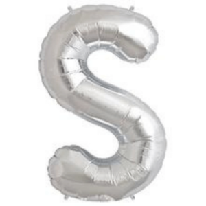 High-quality silver latex letter S balloons are perfect for business events and family celebrations.