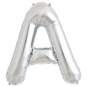 High-quality silver foil letter A balloons are perfect for business events and family celebrations.