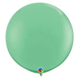 Winter green balloons to create multiple colorful designs for party decorations