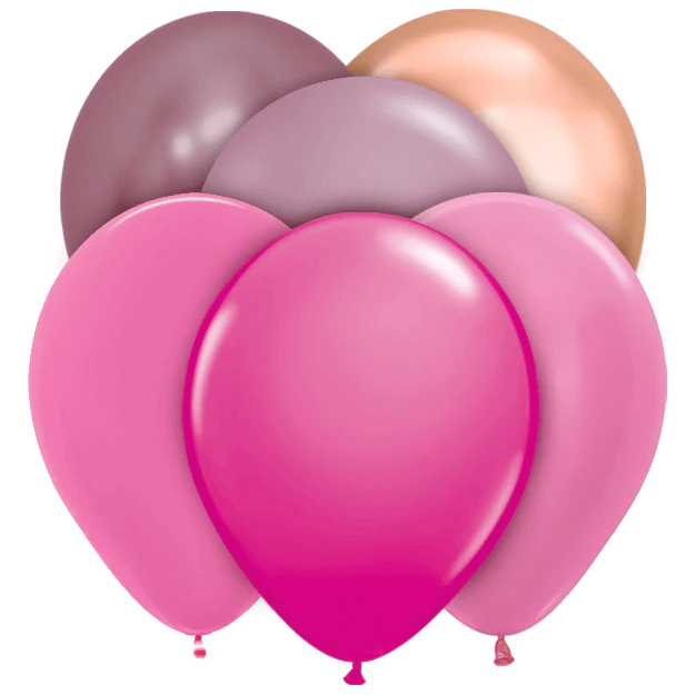 Balloons Lane Balloon delivery Soho in using colors Dark Pink Balloons latex balloon Anniversary party-Balloon Bouquet for an Anniversary party for the 1st birthday