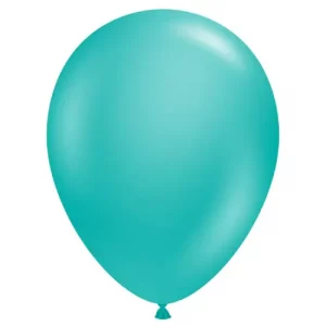 Balloons Lane Balloon delivery Brooklyn in using colors TUFTEX Teal latex balloon Party-balloon Arch for a party for the one year old birthday
