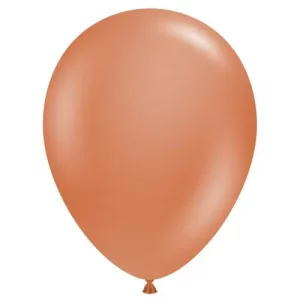 A Tuftex Burnt Tangerine Balloon by Balloons Lane to create a bold and vibrant display or add a subtle accent to your decor,
