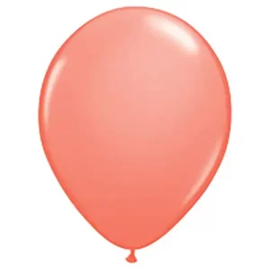 high-quality coral Qualatex latex balloons from Balloons Lane, perfect for any special event.