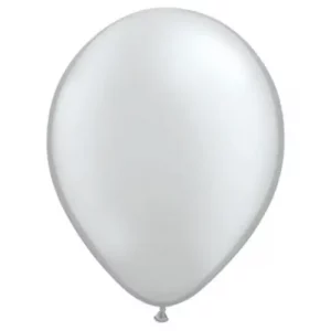 Qualatex Silver balloons by Balloons Lane is perfect for sophisticated events such as weddings, anniversaries, or corporate parties.
