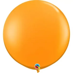 A Qualatex Mandarin Orange balloon by Balloons Lane to create a bold and vibrant display or add a subtle accent to your decor,