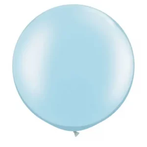 Balloons Lane Balloon delivery New York City in using colors Qualatex Pearl Light Blue latex balloon Party-balloon Bouquet for Party for one-year-old birthday