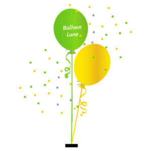 2 Balloons Centerpiece ( Bouquets) Balloons Lane Balloon delivery NJ in use colors Yellow Green and Grey balloon Centerpiece balloons for Occasion Balloons ​Centerpiece For Occassion Balloons