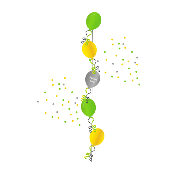 5 Balloons Tree Single Line BalloonsPerfect for birthdays, weddings, or any other special occasion, these balloons are sure to impress your guests and create a festive atmosphere.