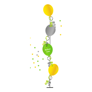 4 Balloons Tree Single Line Balloons Lane Balloon delivery Brooklyn in use colors Yellow Green and Grey Single line tree Balloons for Occasion BalloonsPerfect for birthdays, weddings, or any other special occasion, these balloons are sure to impress your guests and create a festive atmosphere.