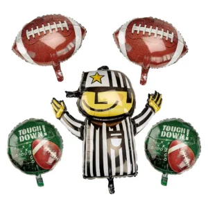 Sports Balloons With Frozen Sports Man and Sports Balls Balloons Balloons Lane Balloon delivery Soho delivery using Color Green Skyblue Yellow White Orange Brown Red Purple Centerpiece for the 1st birthday Party