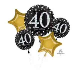 Number Balloons With 40 Number Balloons Lane Balloon delivery Brooklyn delivery using Color Green Skyblue Yellow White Orange Brown Red Purple Column for the birthday Party