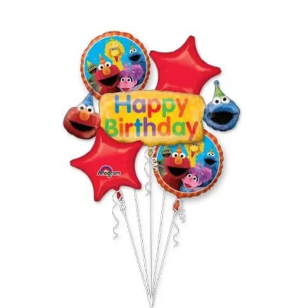 Happy Birthday Balloons with cartoon characters balloons Lane Balloon delivery Soho delivery using Color Green Skyblue Yellow White Orange Brown Red Purple Centerpiece for the one-year-old birthday Party