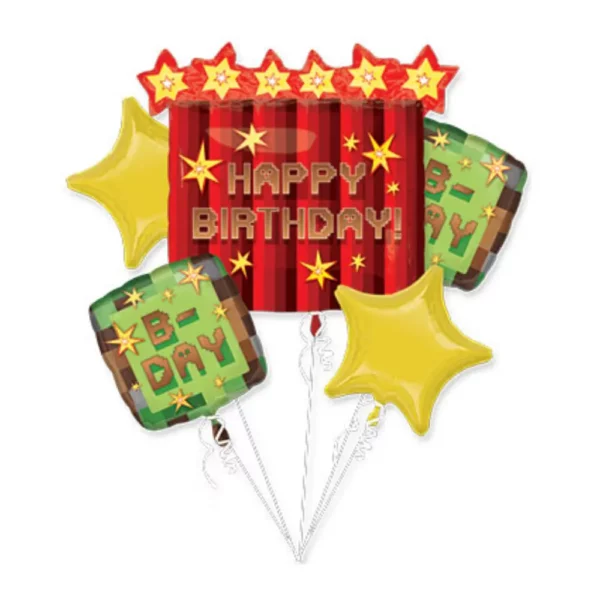 Happy Birthday Balloons With Boom Balloons Balloons Lane Balloon delivery Staten Island delivery using Color Green Skyblue Yellow White Orange Brown Red Purple Arch for the birthday Party