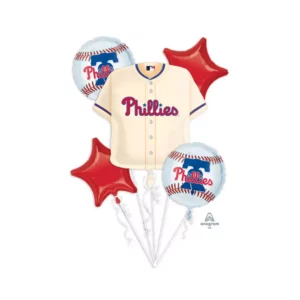 Phillies Balloons Lane Lane Balloon delivery NJ delivery using Color Green Skyblue Yellow White Orange Brown Red Purple Arch for the Anniversary Party