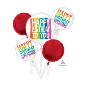 Happy Birthday balloons Lane Lane Balloon delivery Manhattan delivery using Color Green Skyblue Yellow White Orange Brown Red Purple Column for the first birthday Party