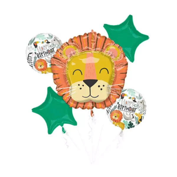 Lion Birthday party Balloons Lane Lane Balloon delivery Staten Island delivery using Color Green Skyblue Yellow White Orange Brown Red Purple Column for the Occasion Party