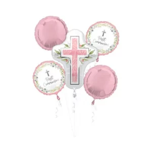 Religious Balloons Balloons Lane Lane Balloon delivery NJ delivery in using Color Pink Green White Black Column for the Event Party